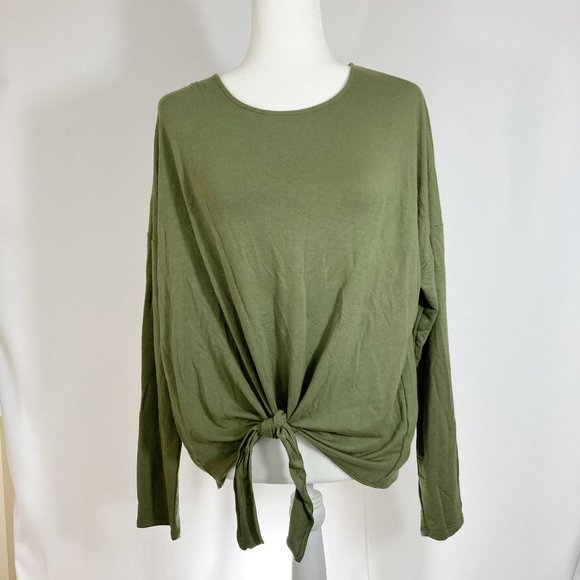 J. Crew Tops - J Crew Tie-Front Long Sleeve Tie Size XL